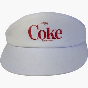 Vintage "Enjoy Coke" Visor With Red Logo | Coca Cola Merch